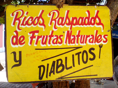 Hermoso ejemplo de tipografía hacha a mano en Mazatlán